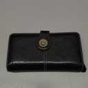 SENDEFN Wallets for Women Leather Credit Card Holder with RFID Blocking Large Capacity Wristlet | with RFID Blocking, Large Capacity, Wristlet, with RFID Blocking, Large Capacity, Wristlet (1-Wax-Black)