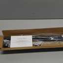 Curtain Rods for windows 32-48 inch, 5/8 inch Decorative Curtain Rod Set, Matte Black Splicing Heavy Duty Metal Curtain Rod with Brackets