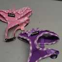 SuperBuddy Upgraded Soft Mesh Dog Harness, Super Breathable Lightweight Pet Harnesses for Puppy Dogs Outdoor Walking, Pink and Purple Dog Harness Set Packing -Medium (M (Neck Girth 13"; Chest Girth: 13"-18.5"))