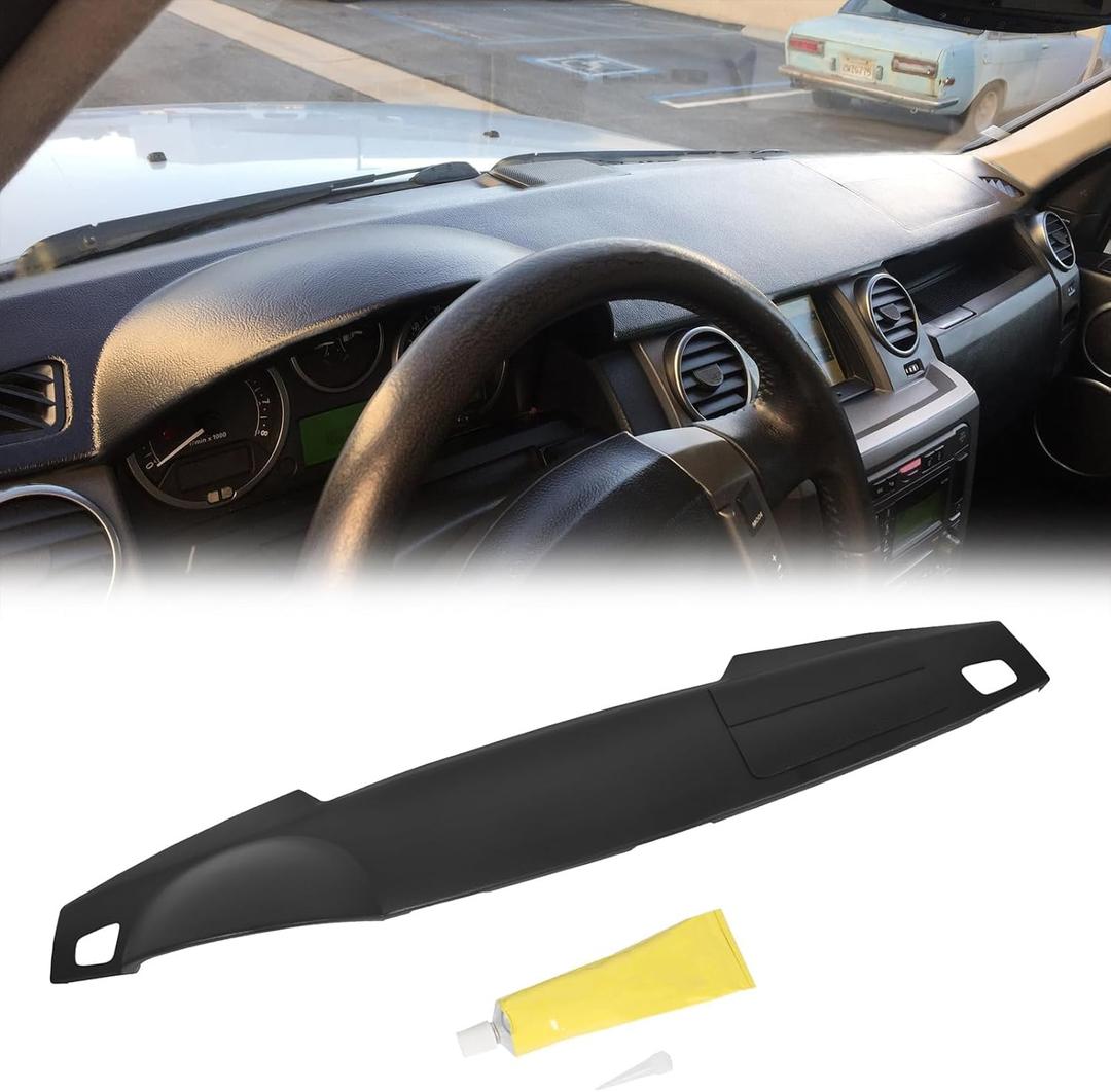 HECASA Dash Cover Compatible with 2005-2009 Land Rover Range Rover LR3 HSE SE Sport Supercharged Dashboard Cover Cap Overlay ABS Plastic Black