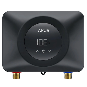 APUS Tankless Water Heater Electric 240V, 4500W Instant On Demand Hot Water Heaters, Under Sink Point of Use Water Heater, LED Digital Display, Ultra Compact for Kitchen, Bathroom, Laundry