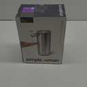simplehuman 9 oz. Touch-Free Automatic Rechargeable Sensor Pump, Brushed Stainless Steel, New