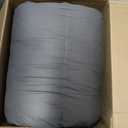 Shilucheng Hungarian Goose Down Comforter Queen Size, 850+ Fill Power All Season Duvet Insert with 600TC Ultra-Soft Cotton Cover, 3D Baffle Box Design for Maximum Fluffiness (Gray,90x90 Inches)