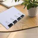 Ufmarine Large Binder Clips, 1.6 Inch Length, (24 Pcs) Big Binder Clips Paper Clamps for Office