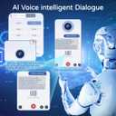 AI Real-Time Translation Earbuds-3-in-1 Wireless Bluetooth Translation Headphones for 144 Languages & Accents,Compatible with iOS & Android, Translation Device for Travel, Business, Learning (Black)