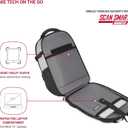 SwissGear Travel Tech Pro Laptop Backpack Fits Laptops up to 16 ScanSmart TSA-Friendly Backpack with Multiple Organizer Pockets Grey Heather