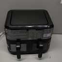 CHEFMAN 6 Quart Dual Basket Air Fryer Oven with Easy View Windows, Sync Finish, Hi-Fry, Auto Shutoff, 2 Independent 3Qt Nonstick Dishwasher Safe Frying Baskets, Digital Double Air Fryer - Black