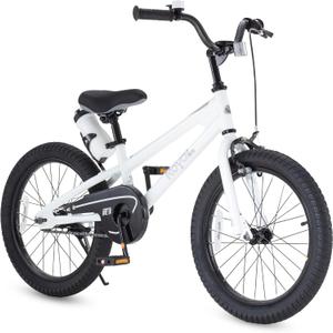 RoyalBaby Kids Bike EZ Freestyle Training Free Balance to Pedal Easy Learning Bicycle, 12-18 Inch for Toddlers to Big Kids (White)