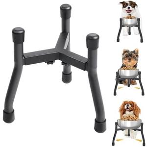 Elevated Dog Bowls, Adjustable Metal Raised Dog Bowl Stand for Medium Dogs or Large Cats, Adjustable Wide 6.3"-10.2", with Anti-Slip (Bowl Not Included)