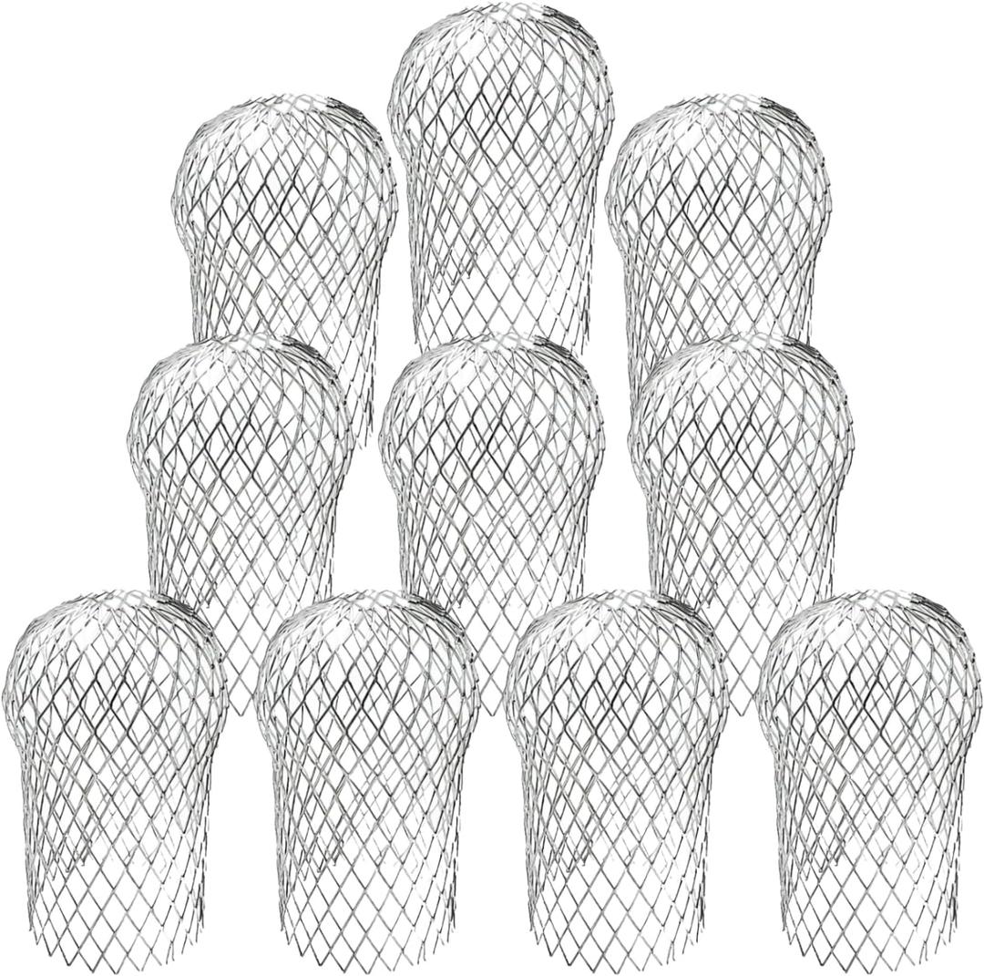 10 Pack Downspouts Gutter Guard Aluminum Filter Strainer Expandable Gutter Downspout Guards Gutter Downspout Protectors for Preventing Blockage from Leaves, Debris