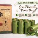 3 x Dog Poop Bags Dog Waste Bags, 120 Count (8 Rolls), Extra Thick Leak-Proof Pet Poop Bags, Unscented, Fits All Dispensers, Green
