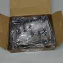 Stocking Hangers for Mantel,4 Pcs 2 in 1 Adjustable Fireplace Christmas Stocking Holder,No-Drill, Easy to Install Garland Hanger for Christmas Decorations,Fits 0.1-3.5Mantles(Black, 4)