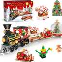 Christmas Building Block Set,1041 PCS Building Blocks for Kids Ages 8+ Years Old for Kids 8-12 Girls Boys Adults Building Toy Train Set Holiday Decorations Party Favors