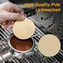 600pcs Espresso Filter Paper for CASABREWS Espresso Machine, Portafilter Filter Disposable Puck Screen for De'Longhi Stilosa Manual 51mm Portafilter Filter Basket, 51mm