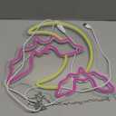 Halloween Decorations Neon Signs, Moon and Bat LED Light,Neon Light up Halloween Party, USB Powerd Gothic Neon Lamp for Festival Wall Decor, Bar, Bedroom,Living room, Wedding,Halloween