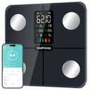 Smart Scale for Body Weight – Large Display Digital Scales with BMI, Body Fat, Muscle Mass, Professional Accurate to 0.05lb Bathroom Scales with Bluetooth APP Body Metrics