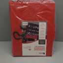 HOLDN STORAGE Christmas Ornament Storage Box with Dividers, Holds Up to 72 Ornaments (4 Inches), Large Organizer with 3 Stackable Trays - Red