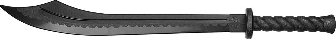 Martial Arts Polypropylene Sword - Training Equipment  Black Polypropylene Blade, Round Handle with Spiral, Self Defense, Training, Safe, Easy, Fun, Cosplay, Martial Arts