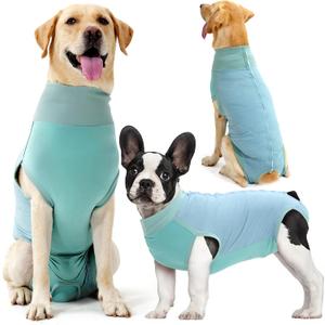 Dotoner Dog Surgery Recovery Suit Dog Suit for Male Female Neuter Anti-Lick Abdominal Wounds Bite Protective Outfit Alternative E-Collar & Cone Breathable Spay Suit for Medium Large Dogs "XS"