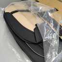 yotruth Seat Covers for 2009-2025 Ford F150 SuperCrew & 2017-2024 F250/F350/F450 Super Duty Crew Cab with Waterproof Faux Leather 2 Front seat (Black-Gray)