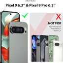 Jiunai for Google Pixel 9 Pro Case Pixel 9 Case Heavy Duty Port Protection Shockproof Dual Layer Tough Dust Proof Rugged Protective Cover Phone Case for Google Pixel 9 Pixel 9 Pro 5G 6.3 2024 Black