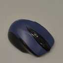 TECKNET Wireless Mouse, 2.4G Ergonomic Optical Mouse, Computer Mouse for Laptop, PC, Computer, Chromebook, Notebook, 6 Buttons, 24 Months Battery Life, 2600 DPI, 5 Adjustment Levels - Blue