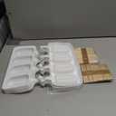 3 Set Samll Popsicles Molds with Lids and 100 Pieces Wooden Popsicles Sticks, 4 Cavities Silicone Ice Cream Molds for Making Cakesicles, Cake Pops, Ice Cream - BPA Free (Small Size, White)