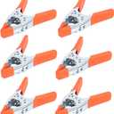 HORUSDY 6-Piece 6" inch Spring Clamp, Heavy Duty Spring Metal Spring Clamps, 2.5"-inch Jaw opening (6-Piece) (Orange)