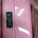 Honeydak Locked Medicine Box for Medication Safe Lockable Metal Storage Box Fridge Snacks Food Phone Container with Combination Code for Personal Private Items Home Dorms Office Organization(Pink)