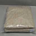 Lajode Faux 100% Blackout Curtains for Bedroom 63 Inch Length 2 Panels, Thermal Insulated Total Light Blocking Noise Reducing Linen Window Curtains for Nursery, Bronze Grommet, Each 52" Wide, Burlap