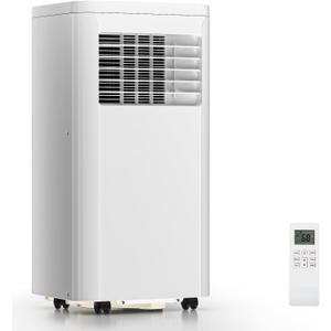 ZAFRO Portable Air Conditioners, 10000 BTU, 3 in 1 Portable AC Unit with Window Kits, Fan & Dehumidifier Modes, Cools up to 450 Sq.Ft, LED Display/Remote Control, 24H Timer for Living Room, Bedroom (White)