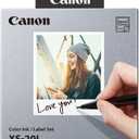 Color Ink and Label Set for Canon SELPHY SQUARE QX10 XS-20L
