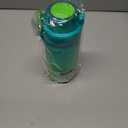 ZZT 20 oz Water Bottles with Time Marker to Drink and Straw, Motivational Words Water Bottle, Leakproof,Sports Water Bottle for Gym and Outdoor Activity (Green)