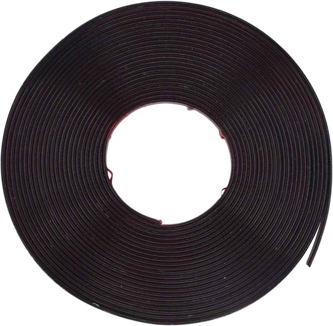 PENCK Black Mirror Trim Peel and Stick, 39.37 ft x 0.3 in PVC Wall Trim Molding, Flexible Self Adhesive Decorative Trim for Furniture Wardrobe Home Decor