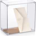 Clear Acrylic Wedding Card Box, DIY Large Card Box with Clear Assembly Parts, Party Cards Receiving for Birthdays, Graduation & Baby Shower Decorations, Easy for Traveling(10x10x6.18)