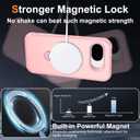Magnetic for Google Pixel 10a Case with 360 Stand, Pink | Rigorous Drop Protection, Invisible Kickstand, Skin-Feel Matte Translucent Slim Cover