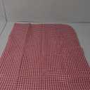 maxmill Rectangle Checkered Tablecloth Waterproof Spillproof Wrinkle Resistant Buffalo Plaid Heavy Weight Table Cloth Gingham Table Cover for Outdoor and Indoor Use, 52 x 70 Inch Red and White