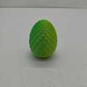 3D Printed Dragon Egg Fidget Toys, Articulated Mystery Crystal Dragon, Flexible Joints Home Decor & Executive Desk Toys, Autism/ADHD Easter Gifts (Laser Yellow Green)