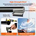 20FT Tailgate Flag Pole with Tire Mount Base, Portable Flag Pole with US Flag Suitable for Tailgate Parties, RV Telescoping Flag Pole Kit for Camping and Outdoor Activitie
