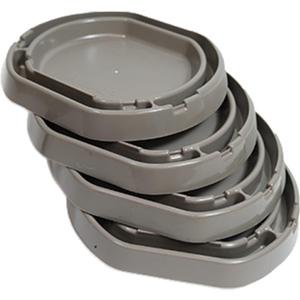 BEAPCO 4-PACK Bed Bug Detector Interceptors | Eco Friendly Bed-Bug Traps for Bed-Frame Legs |( 6.5  6  x 3)| Interceptor, and Monitor for Pest Control (Gray)