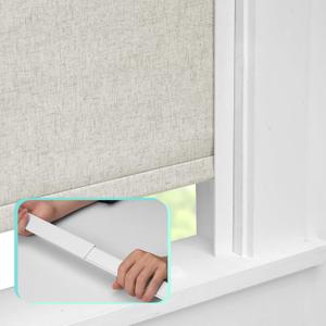 Blackout Retractable Blackout Strip for Window Shades and Blinds Side Tracks for Cordless Shades, Light Blocking Strips for Bedroom (Grey, 41",2Pcs)