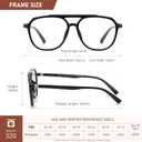 Aviator Reading Glasses for Women Men Oversized Blue Light Blocking Computer Reader Designer Large Spring Hinge LK6081 (C1black+c2white Tortoise+c3brown Tortoise)