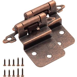 Oil Rubbed Bronze Cabinet Door Hinges,20 Pack (10 Pairs) 3/8 Inset Self Closing Hinges for Kitchen Cabinet Doors Oil Rubbed Bronze Cabinet Door Hinges,20 Pack (10 Pairs) 3/8 Inset Self Closing Hinges for Kitchen Cabinet Doors