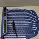 Extra Large Food Warming Mat - Fast Heating Silicone Electric Warming Tray with 9 Level Temperature, 6-Hour Timer, Child Lock & Anti-Scald Design | Portable Food Warmer for Parties Home Travel (Blue)