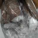 4 Pack Brown Winsor Chair Cushions with Ties, Dining Kitchen Chair Seat Pads Non Slip Removable Washable Cover 17"x16"