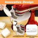 Bowl Cover Compatible with KitchenAid 4.5-5 Qt Tilt-Head Stand Mixer Bowl Covers with Extra Pouring Window, Dishwasher Safe Lid to Prevent Spilling (Pack of 1)