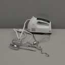 Electric Hand mixer - 7 Adjustable Speed 180W Handheld Mixer Electric Whisk with 5 Stainless Steel Accessories, Turbo Boost/Self-Control Speed + Eject Button Food Beater for Cakes Eggs (Off white)