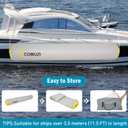 Inflatable Boat Fenders for Docking, Large Boat Bumpers for Docking, Heavy Duty Inflatable Dock Fender, Dock Bumper for Fishing Boats, Jet Skis, Yachts, Pontoon Boat, 10'x18"