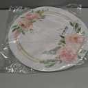 50 Pack Paper Placemats Disposable Pink Floral Wedding Disposable Placemats 13.7 Inch Rose Floral Round Place Mats Spring Summer Table Mats for Birthday Wedding Anniversary Bride Party Supplies
