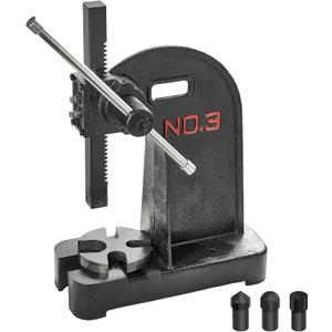 VEVOR Arbor Press, 3 Ton Manual Arbor Press, 12.2" Maximum Height, Cast Iron Heavy-duty Manual Desktop Arbor Press, Precision Hand Press for Stamping, Bending, Stretching, Forming